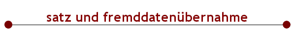  satz und fremddatenbernahme 